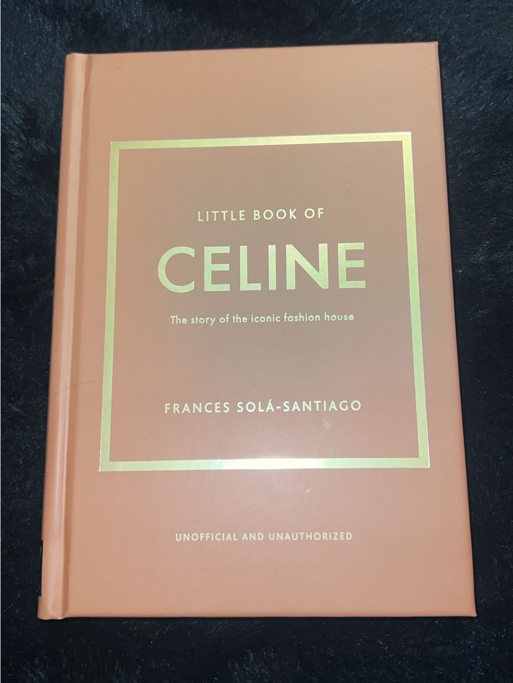 Celine Peach Hardcover with Gold Foil Detailing
